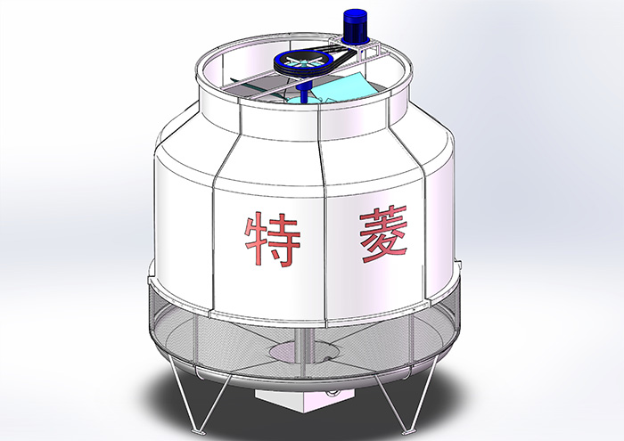 圆形逆流开式冷却塔